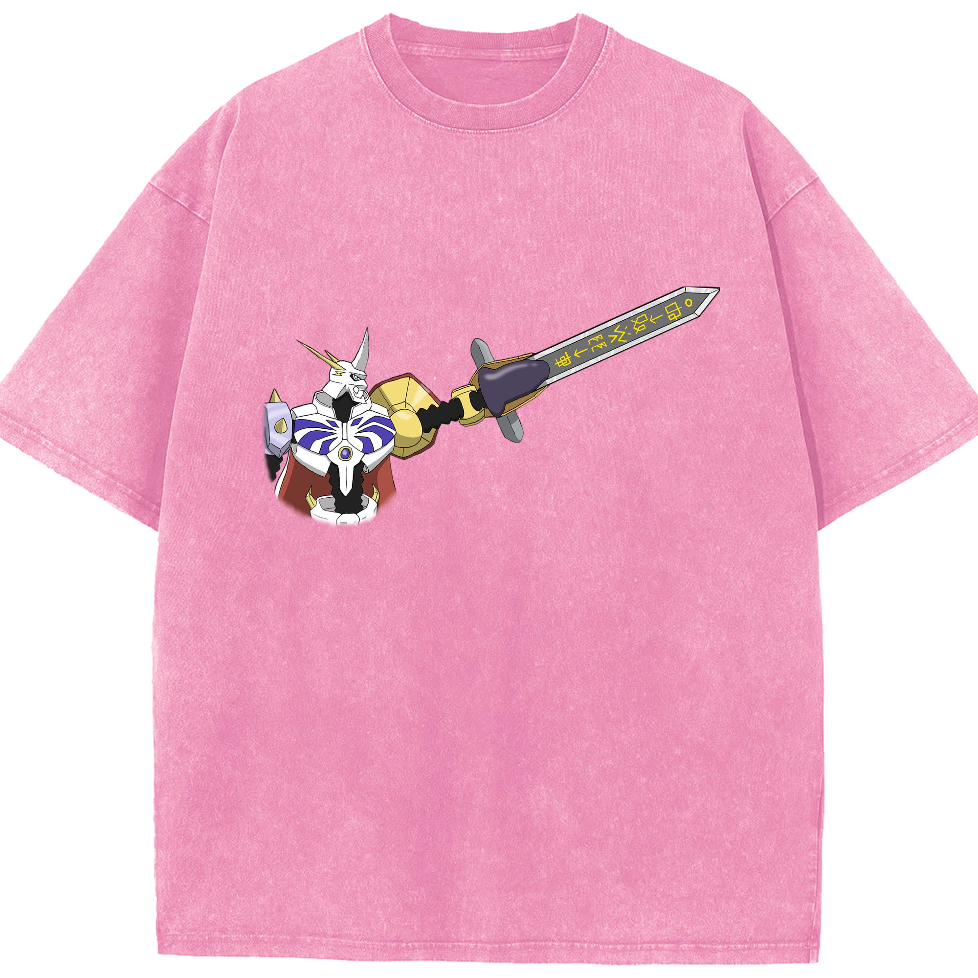 （画像用） Digimon デジタルモンスター/デジモン 綿100% ヴィンテージ風 半袖Tシャツ（フロントプリント）